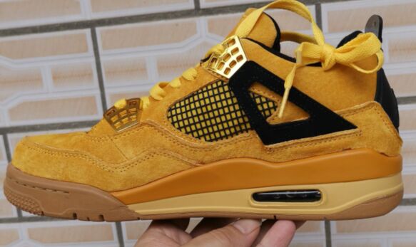 2019 Air Jordan 4 Retro Wheat Yellow - Click Image to Close